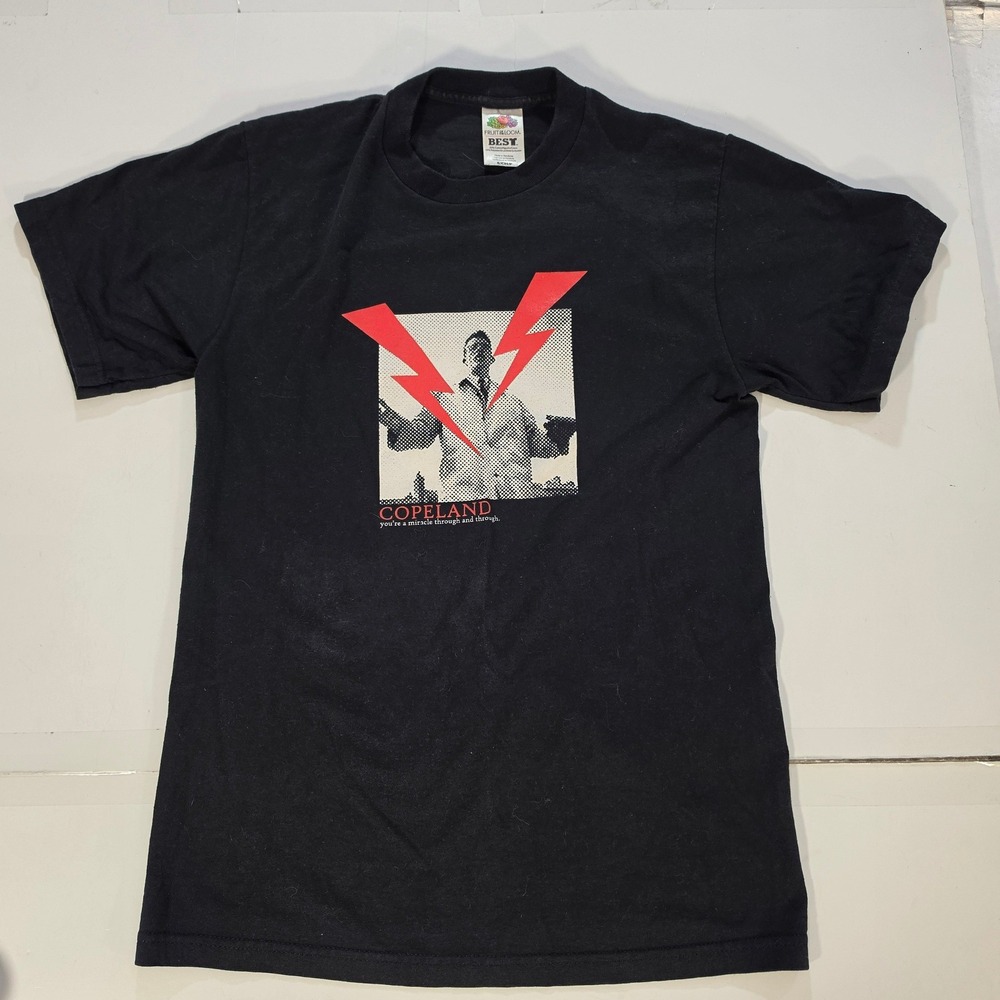 Copeland Band T-Shirt Black Graphic You're A Miracle Through And Through Small